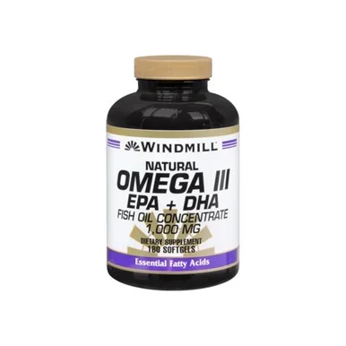 Windmill Omega Iii Epa + Dha Softgels Natural 180 Soft Gels