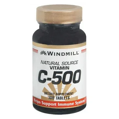 Windmill Vitamin C500 Tablets Natural Source 100 Tablets