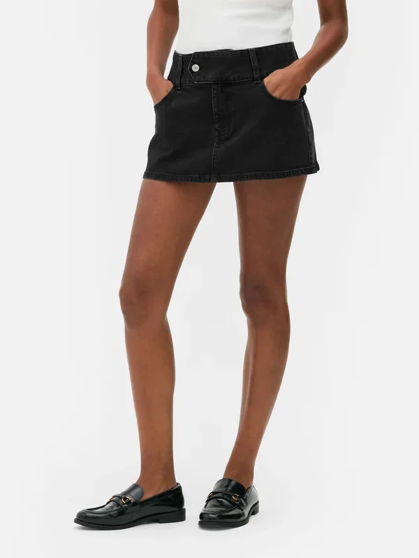 Women’s Barely Black Denim Micro Mini Skirt Penneys