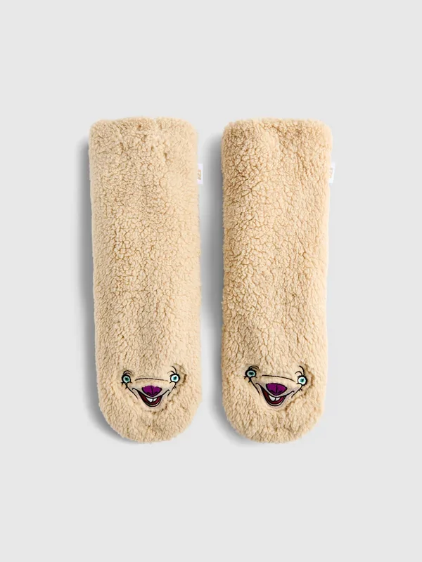 Women’s Beige Ice Age Sid Borg Slipper Socks Penneys