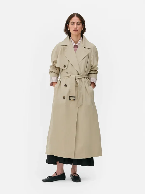 Women’s Beige The Edit Belted Trench Coat Penneys