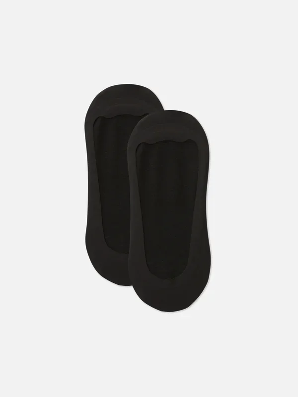 Women’s Black 2pk Invisible Footie Socks Penneys