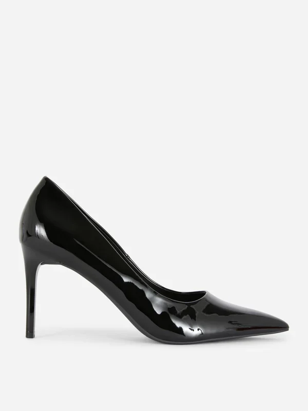 Women’s Black Patent Court Heel Penneys