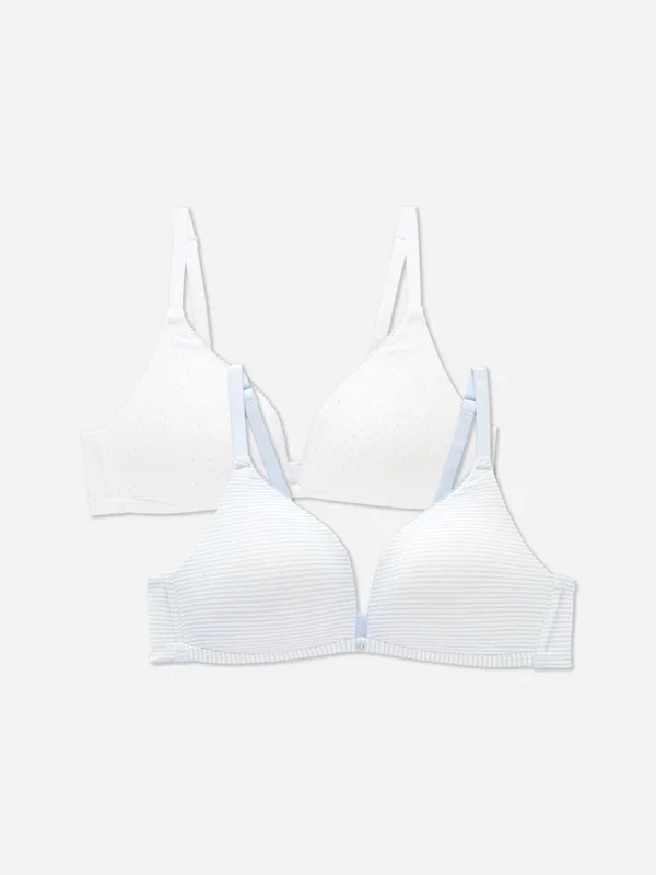 Women’s Blue 2pk Wireless Bras Penneys
