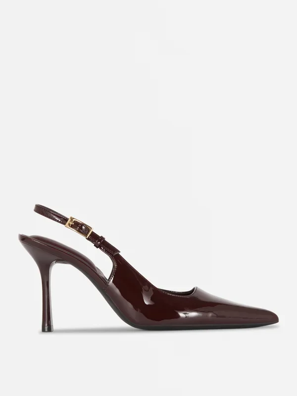 Women’s Burgundy Slingback Stiletto Heels Penneys