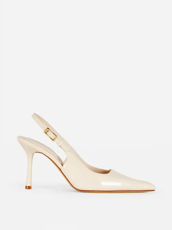 Women’s Ecru Slingback Stiletto Heels Penneys
