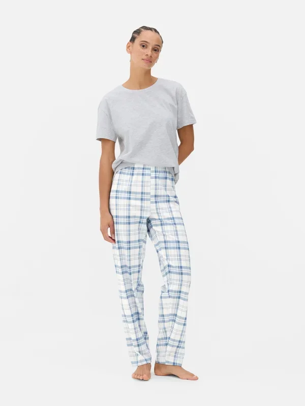 Women’s Grey Marl Printed Short Sleeve Pyjama Set Penneys