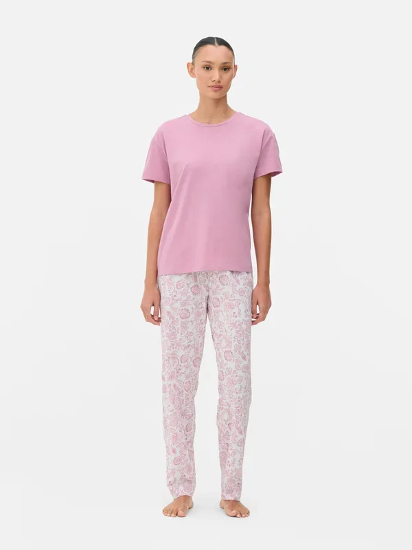 Women’s Heather Printed Short Sleeve Pyjama Set Penneys