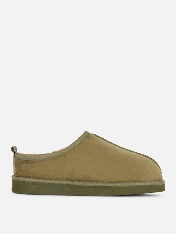 Women’s Khaki Minimalist Clog Slippers Penneys