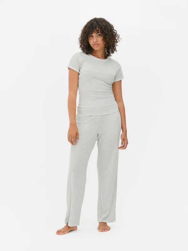 Women’s Light Grey Essential Jersey Pyjama Set Penneys