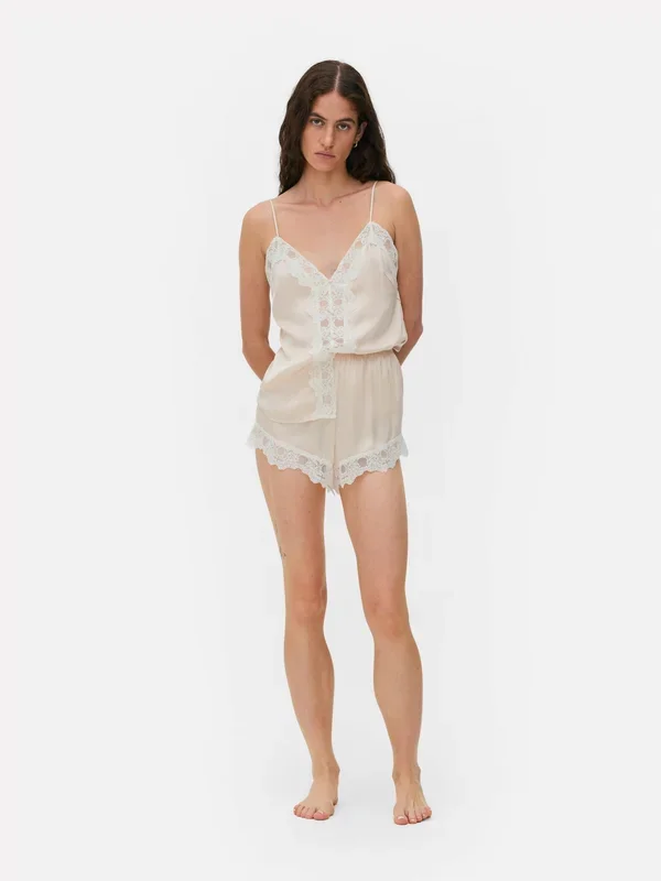 Women’s Light Pink Lace Detail Sleep Shorts Penneys