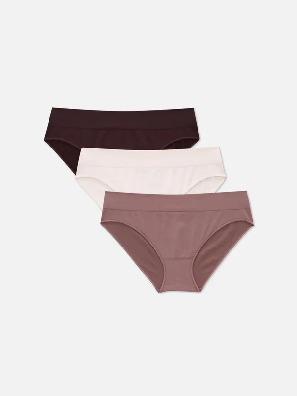 Women’s Mocha 3pk Mini Briefs Penneys