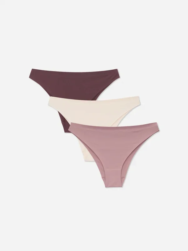 Women’s Natural 3pk Brazilian Seamless Briefs Penneys