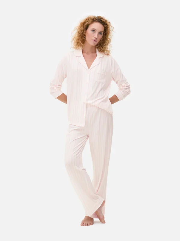 Women’s Pink Printed Boyfriend Pyjama Set Penneys