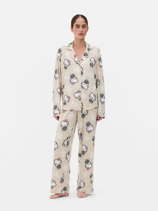 Women’s Stone Hello Kitty Boyfriend Pyjamas Penneys