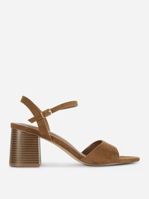 Women’s Tan Block Heel Sandals Penneys
