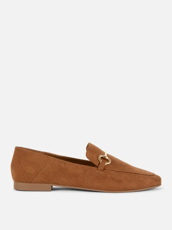 Women’s Tan Snaffle Buckle Loafers Penneys