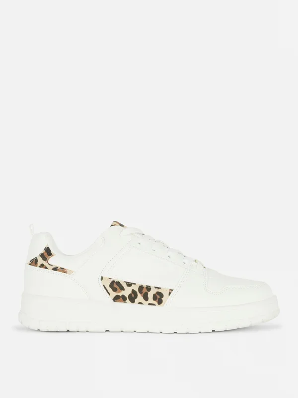 Women’s White/Nude LowTop Trainers Penneys