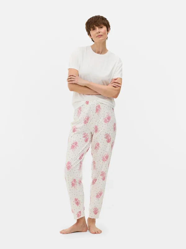Women’s White Printed Short Sleeve Pyjama Set Penneys
