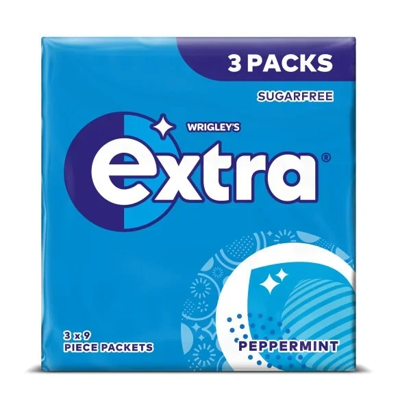 Wrigley Extra Peppermint 9s 3 Pack Food & Drink