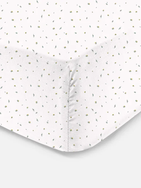Yellow Super King Ditsy Floral Fitted Sheet Penneys