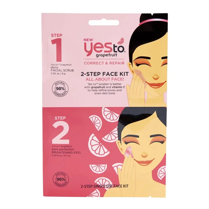 Yes To Grapefruit 2Step All About Face Kit buy for £4.95 Skin Care Sets