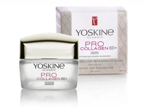 YOSKINE – CLASSIC – PRO COLLAGEN 60+ Day Cream – Regenerating face cream – Dry skin – SPF10 – 50 ml