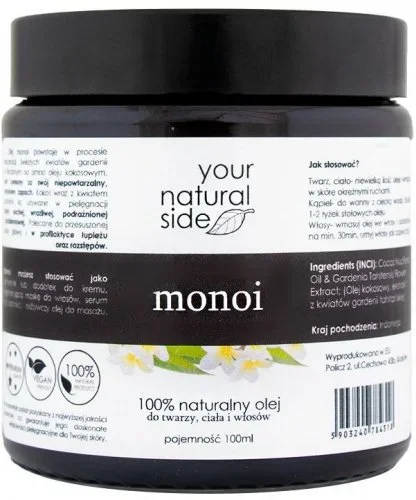 Your Natural Side – 100% Natural Monoi Oil – 100 ml