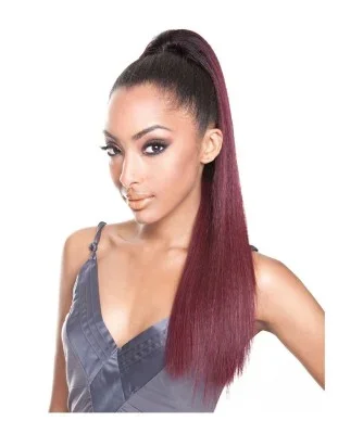 YYWNT18 Natural Yaky Ponytail Wrap N Tie YellowTail Ponytail Mane Concept