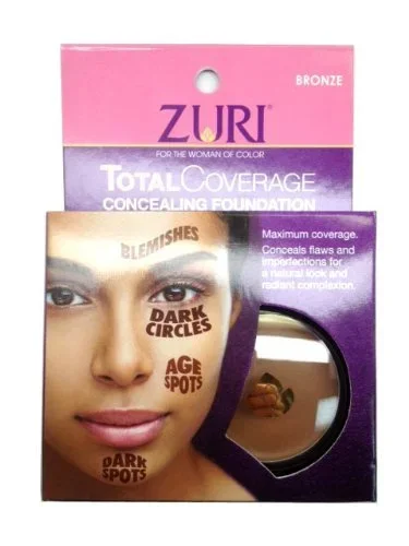 Zuri Total Coverage Concealing Foundation – Bronze 1.4 oz.