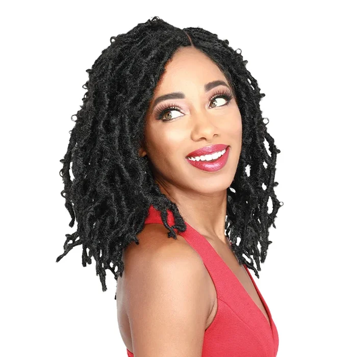 Zury Sis Braided Lace Front Wig 4X5 Free Part Diva-Lace Butterfly Loc Short – SamsBeauty